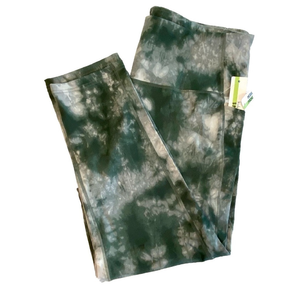 Nicole Miller Green Camo High Waisted Leggings 3X